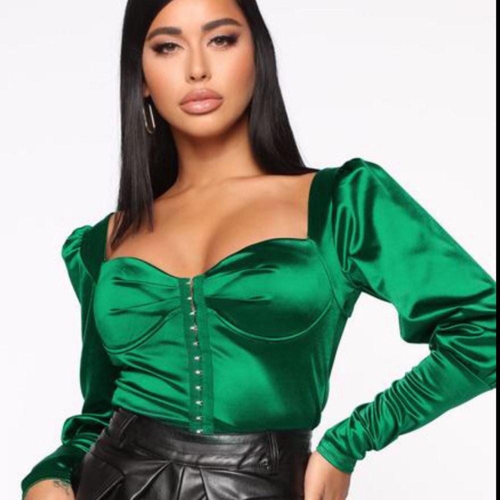 Satin crop top